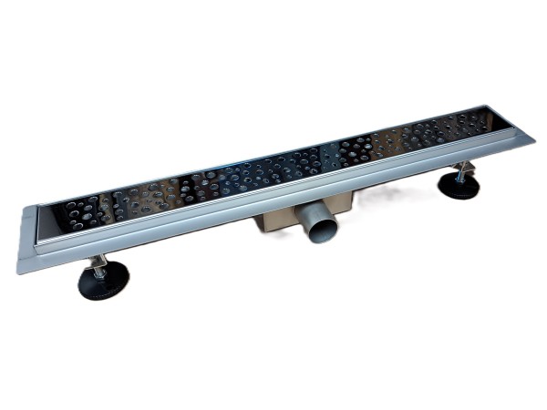 Kanaleta tuš z PERFORIRANIM VZORCEM, dimenzij: 900(d)x70(š)x70(v)mm INOX