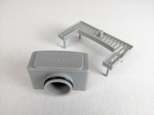 Kanaleta tuš s ŠČETKANIM pokrovom, dimenzij: 900(d)x70(š)x70(v)mm INOX