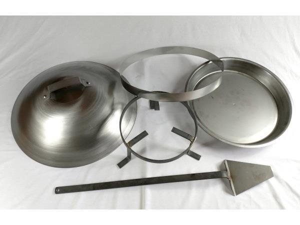  SAČ, POD PEKO, IZPOD PEKE,  premera 650mm, INOX aisi 304. Za večje druženje ! *****