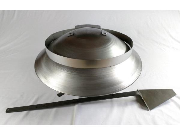  SAČ, POD PEKO, IZPOD PEKE,  premera 650mm, INOX aisi 304. Za večje druženje ! *****